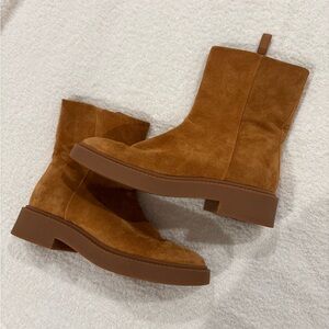 Vince kady brown suede boots
